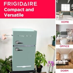 Frigidaire EFR840-MINT Retro Mini Fridge with Freezer and Side Bottle Opener in Mint