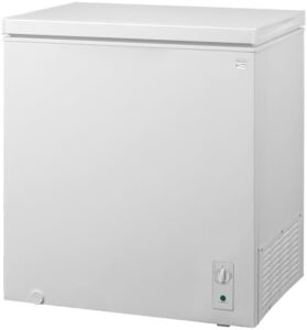 Kenmore Fully Convertible 7.0 Cu Ft Chest Freezer/Fridge with adjustable thermostat and space-saving design
