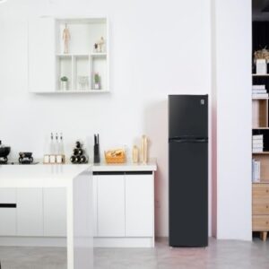 Arctic Chef ACFR741BLACKAMZ6COM Apartment Size Top Freezer Fridge - Black 7.5 Cubic Feet