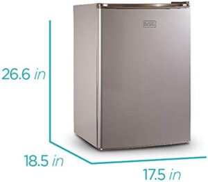 BLACK+DECKER BCRK25V 2.5 Cu. Ft. Energy Star Refrigerator with Freezer - Compact, Efficient, and Affordable