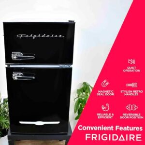 Frigidaire EFR840-BLACK-COM Compact Refrigerator 3.1 Cu. Ft. Black - Stylish, Energy-Efficient Design