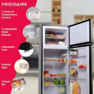 Frigidaire EFR786-RED Retro Apartment Size Refrigerator, 7.5 Cu Ft, Red