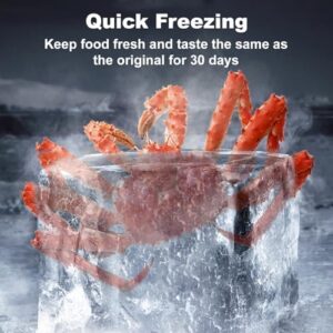 21.8 Cu. Ft Upright Freezer – Stainless Steel Vertical Freezer & Refrigerator 2-in-1 Appliance