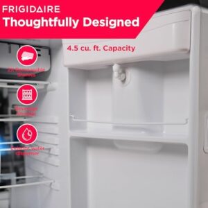 Frigidaire EFR494-BLACK Retro Compact Mini Fridge with Freezer and Water Dispenser, Black
