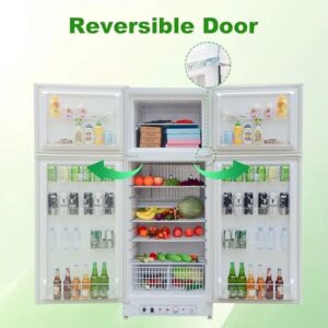 Propane Refrigerator with Freezer 13.4 cu.ft, Gas Fridge, Dual Power, 110v LPG, Top Mount Freezer