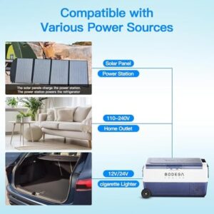 BODEGA 12 Volt Portable Refrigerator - Ideal for camping, RV, and road trips  