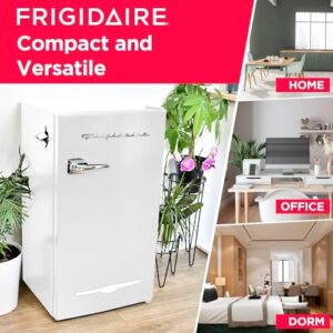 Frigidaire EFR376-WHITE Retro Bar Fridge with side bottle opener in white
