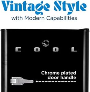 Commercial Cool CCRRD45HB 4.5 Cu. Ft Freezer in black with vintage design