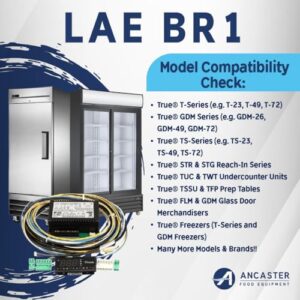Temperature Control/Display/Probe Kit, LAE BR1 for commercial freezer and refrigerator  