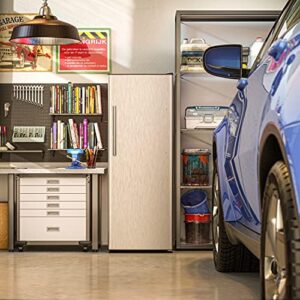 Galanz GLF11US2A16 Upright Temperature Control Convertible Refrigerator/Freezer in Stainless Steel