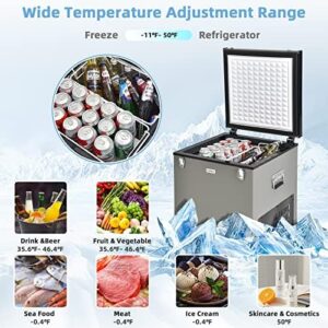COSTWAY 68-Quart Car Refrigerator – Portable Chest Freezer for Travel, RVs, and Camping