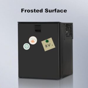SMETA RV Fridge 12V/24V DC Fridge with reversible door and built-in freezer