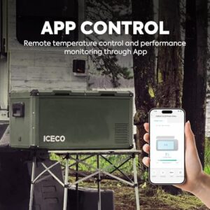 ICECO VL75 ProD 12V Refrigerator, Portable Freezer Fridge with AC/DC, 75L Capacity, Olive Green Special Edition  