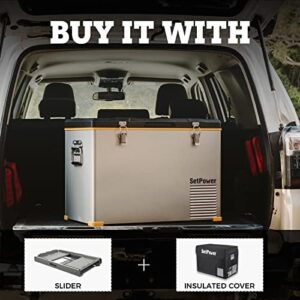 Setpower RV Single Zone Series Portable Fridge Freezer - 12V Refrigerator for RVs, Cars, and Outdoor Adventures  