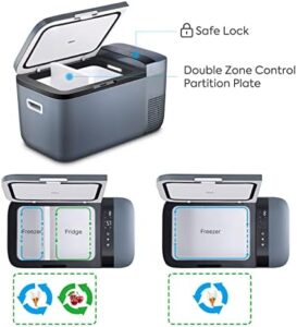 ICECO GO20 Portable Refrigerator in a gray color, designed for efficient cooling with SECOP Compressor