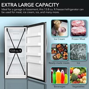 Whynter UDF-139SS Energy Star Digital Upright Convertible Freezer Refrigerator Stainless Steel