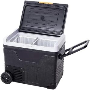 50 Liter Portable Freezer with Wheels for Travel, Camping, and Outdoor Adventures