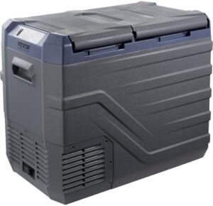VEVOR Car Refrigerator, 42.3QT Dual Zone Portable Freezer for Camping, RV, and Road Trips