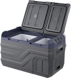 VEVOR Car Refrigerator - Portable Dual Zone Freezer for Camping and Road Trips