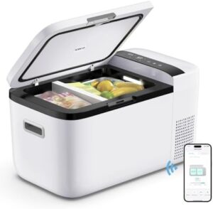 ICECO GO20 Dual Zone 12 Volt Refrigerator – Portable 21 Quart Freezer for Outdoor Use