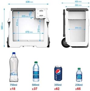 ACOPOWER LiONCooler Car Fridge Freezer 52 Quart with Solar/AC/Car Charging