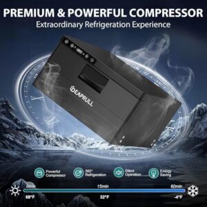 DEAPRULL 12 Volt Drawer Refrigerator, ideal for travel, camping, and road trips with app control and efficient cooling system