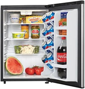 Danby DAR026A2BSLDB 2.6 Cu.Ft. Mini Fridge – Perfect for Bedroom, Living Room, and Dorm  