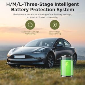 AAOBOSI Portable Car Refrigerator, 44 Quart (42L) with Dual Zone and APP Control for Camping, Travel, and Outdoor Adventures