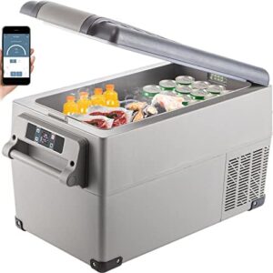 VEVOR 12 Volt Refrigerator 35L Portable Freezer – Ideal for RV, Truck, and Boat with 12/24V DC and 120-240V AC