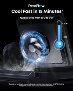 Anker SOLIX EverFrost 2 40L Cooler, perfect for camping, road trips, and travel with flexible power options and a long-lasting 288Wh battery.