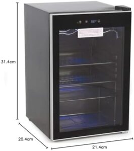 ROYYAL SOVEREIGN RMF-BC-128SS Beverage and Wine Cooler, Black, 4.5 Cubic Feet
