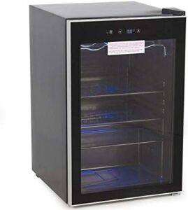ROYYAL SOVEREIGN RMF-BC-128SS Beverage and Wine Cooler, Black, 4.5 Cubic Feet
