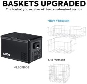 ICECO VL60 ProS Portable Refrigerator with Multi-Directional Lid and Dual Power Options