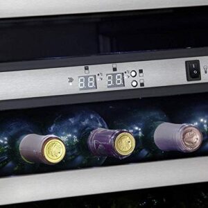 Danby DWC114BLSDD Designer Dual Zone Wine Cooler in Stainless Steel