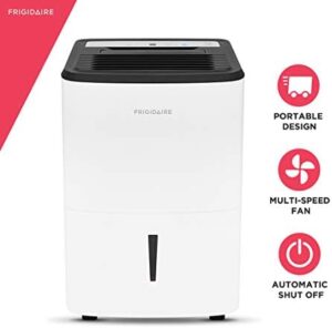 Frigidaire FFAP5033W1 Portable Dehumidifier with Built-In Pump for High Humidity Areas