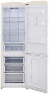 RR2 12 cu. ft. Retro Refrigerator in Butter Cream – A stylish and energy-efficient fridge perfect for small spaces.