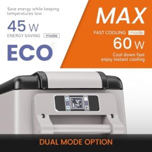 AooDen CF55 Portable Freezer - 12V Car Refrigerator with Fast Cooling Technology