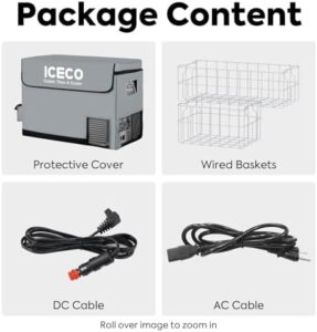 ICECO VL 12V Portable Refrigerator Freezer for RV, Truck, and Boat – Compact and Energy-Efficient 