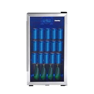 Danby DBC117A2BSSDD-6 Freestanding Beverage Refrigerator for beer, pop, and water in black finish