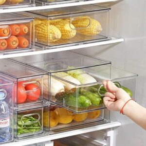 Eanpet Clear Fridge Organizer Drawer with Pull-Out Drawers for Efficient Kitchen Organization
