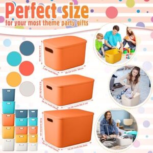 Menkxi 15 Pcs Plastic Storage Bins with Lid – Stackable, Colorful Organizing Solution
