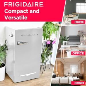 Frigidaire EFR376 Retro Bar Fridge in Moonbeam - Compact and Stylish with Side Bottle Opener