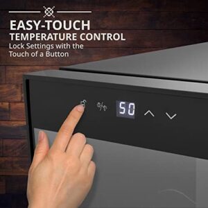 Ivation 18 Bottle Wine Fridge with Compressor, Glass Door & Lock – A stylish wine cooler for your collection