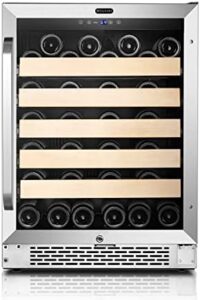 Whynter BWR-541STS 24" Built-in 54 Bottle Wine Refrigerator Cooler in Stainless Steel