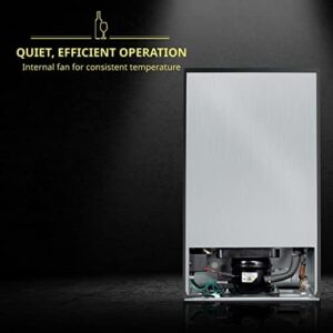 Schmécké 28 Bottle Wine Cooler Refrigerator with Lock – Stainless Steel Design