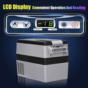 Costway Car Freezer, 44 Quart Compressor Travel Refrigerator -4°F to 50°F, Portable Cooler Fridge for Cars, Camping, Home