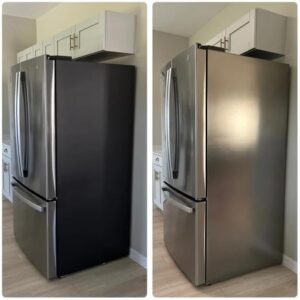 EZ Faux Decor Stainless Steel Refrigerator Door Panel for Kitchen Upgrade