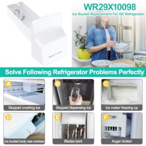 Upgraded WR29X10098 Refrigerator Ice Maker Replacement for GE models  