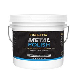 Rolite RMP10# Metal Polish Paste for Aluminum, Chrome, Stainless Steel - Non-Toxic Cleaner