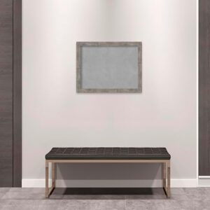 Amanti Art Framed Magnetic Board in Marred Pewter, Medium 27x21, perfect for organizing your office or home space